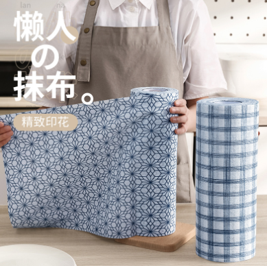 日系懒人抹布吸水加厚不掉毛一次性洗碗巾去油污干湿两用厨房抹布